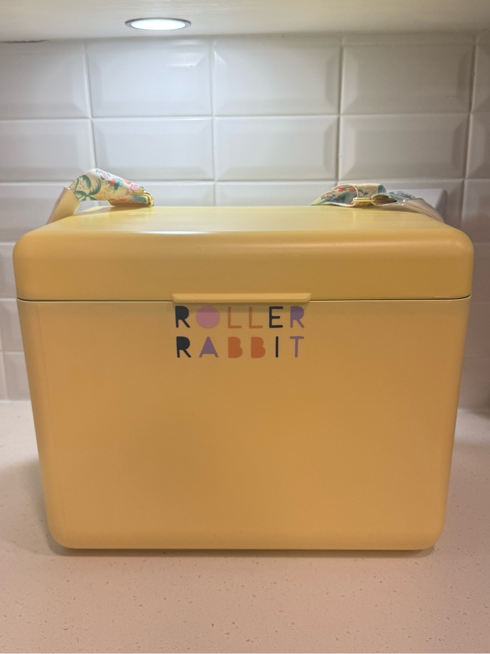 Roller Rabbit Pastel Yellow Hard Cooler